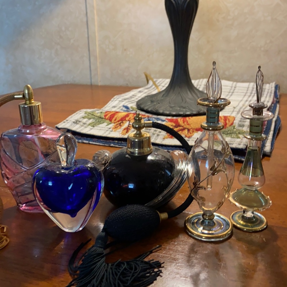 Antique perfume bottles